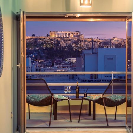 Acropolis View Mini Sky Suite & Hot Tub Atény Exteriér fotografie