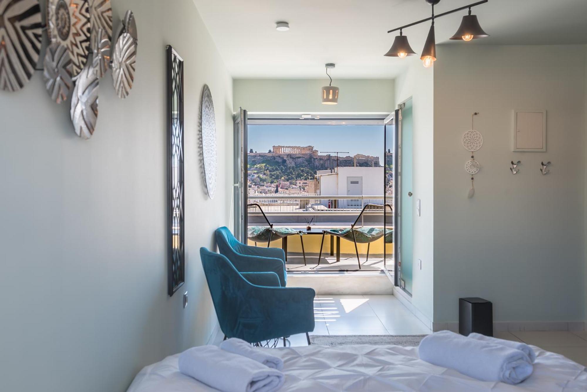 Acropolis View Mini Sky Suite & Hot Tub Atény Exteriér fotografie