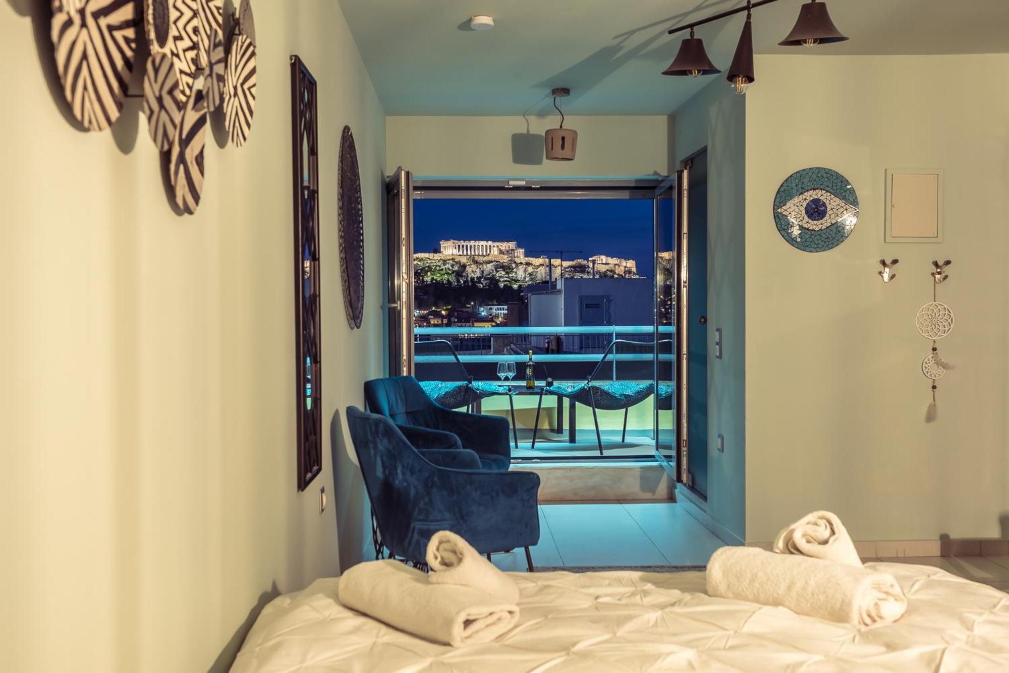 Acropolis View Mini Sky Suite & Hot Tub Atény Exteriér fotografie