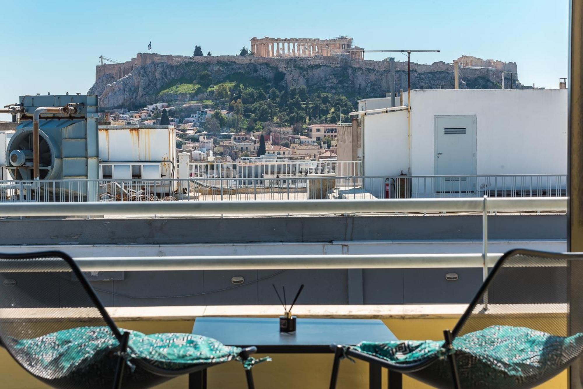 Acropolis View Mini Sky Suite & Hot Tub Atény Exteriér fotografie