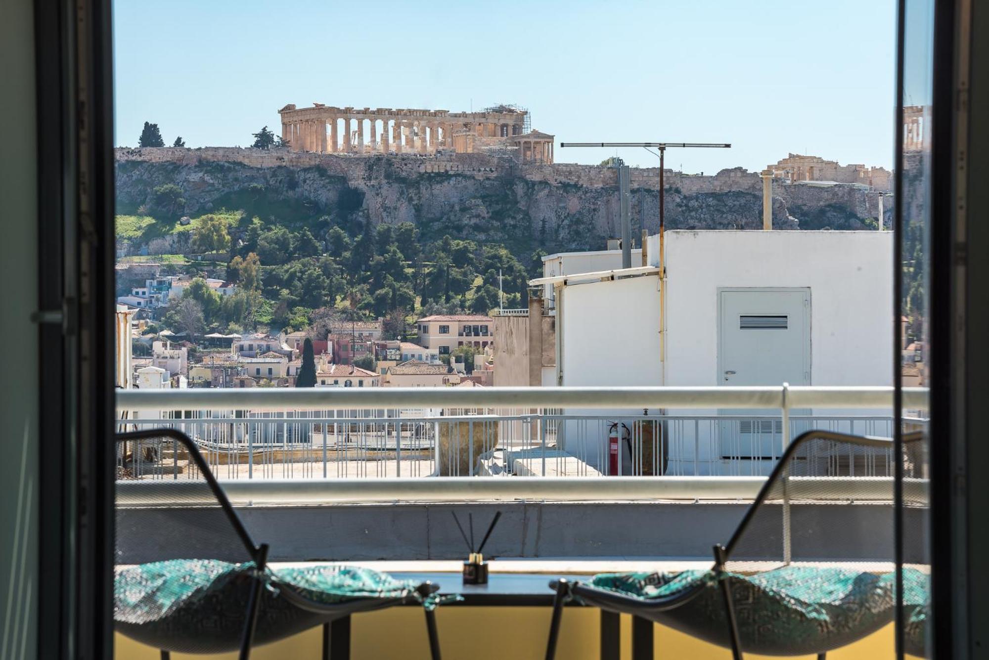 Acropolis View Mini Sky Suite & Hot Tub Atény Exteriér fotografie