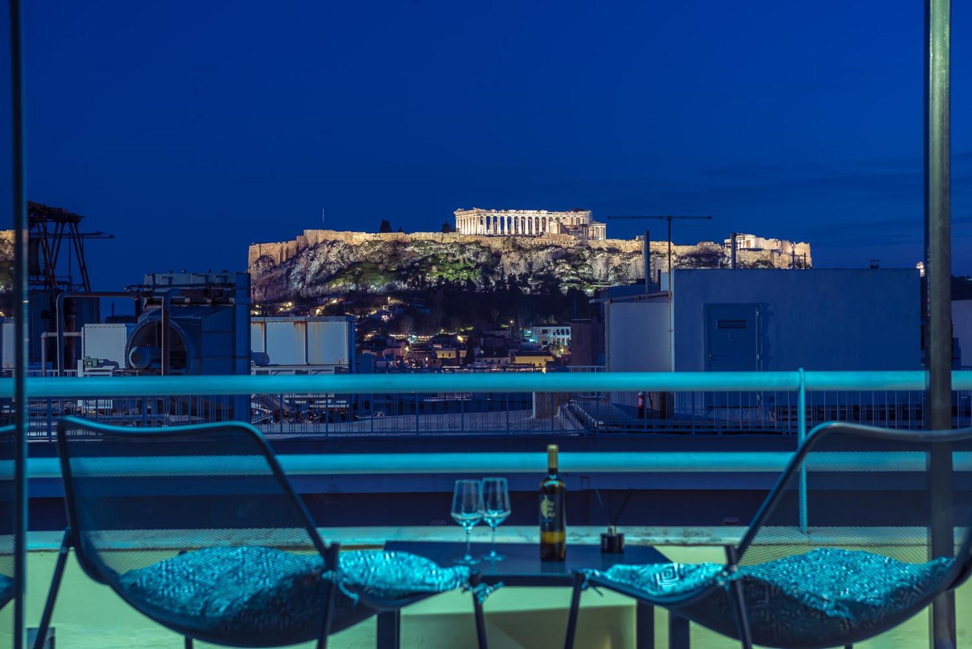Acropolis View Mini Sky Suite & Hot Tub Atény Exteriér fotografie
