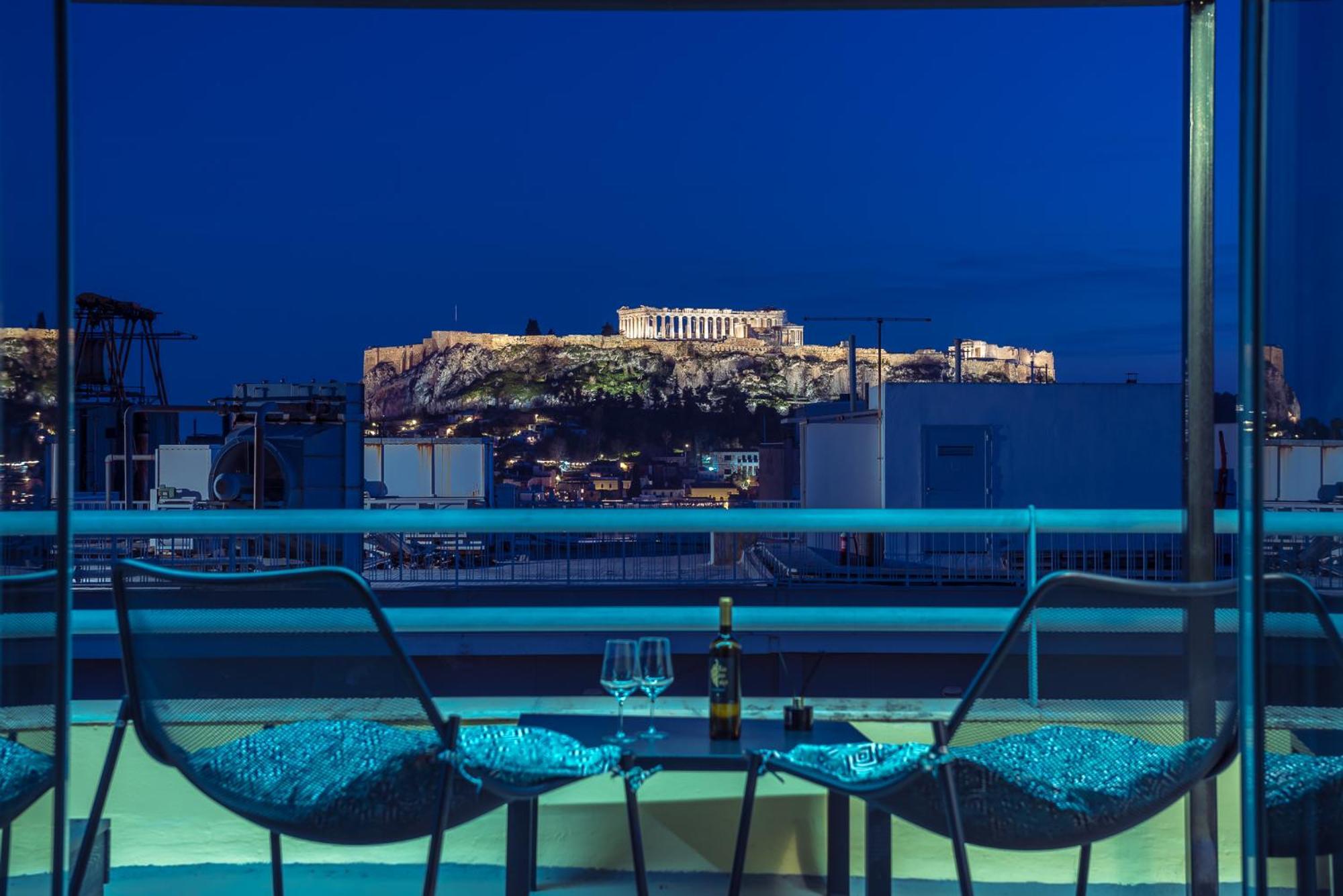Acropolis View Mini Sky Suite & Hot Tub Atény Exteriér fotografie