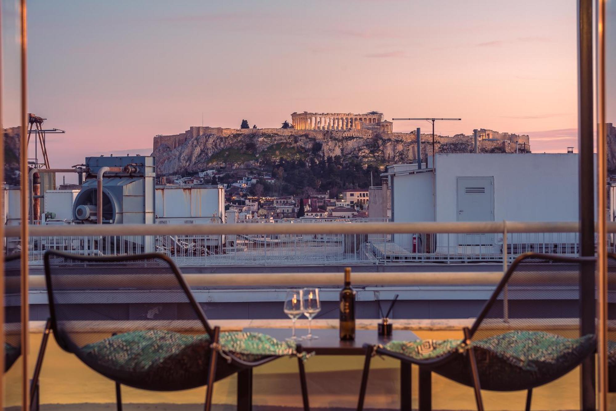 Acropolis View Mini Sky Suite & Hot Tub Atény Exteriér fotografie