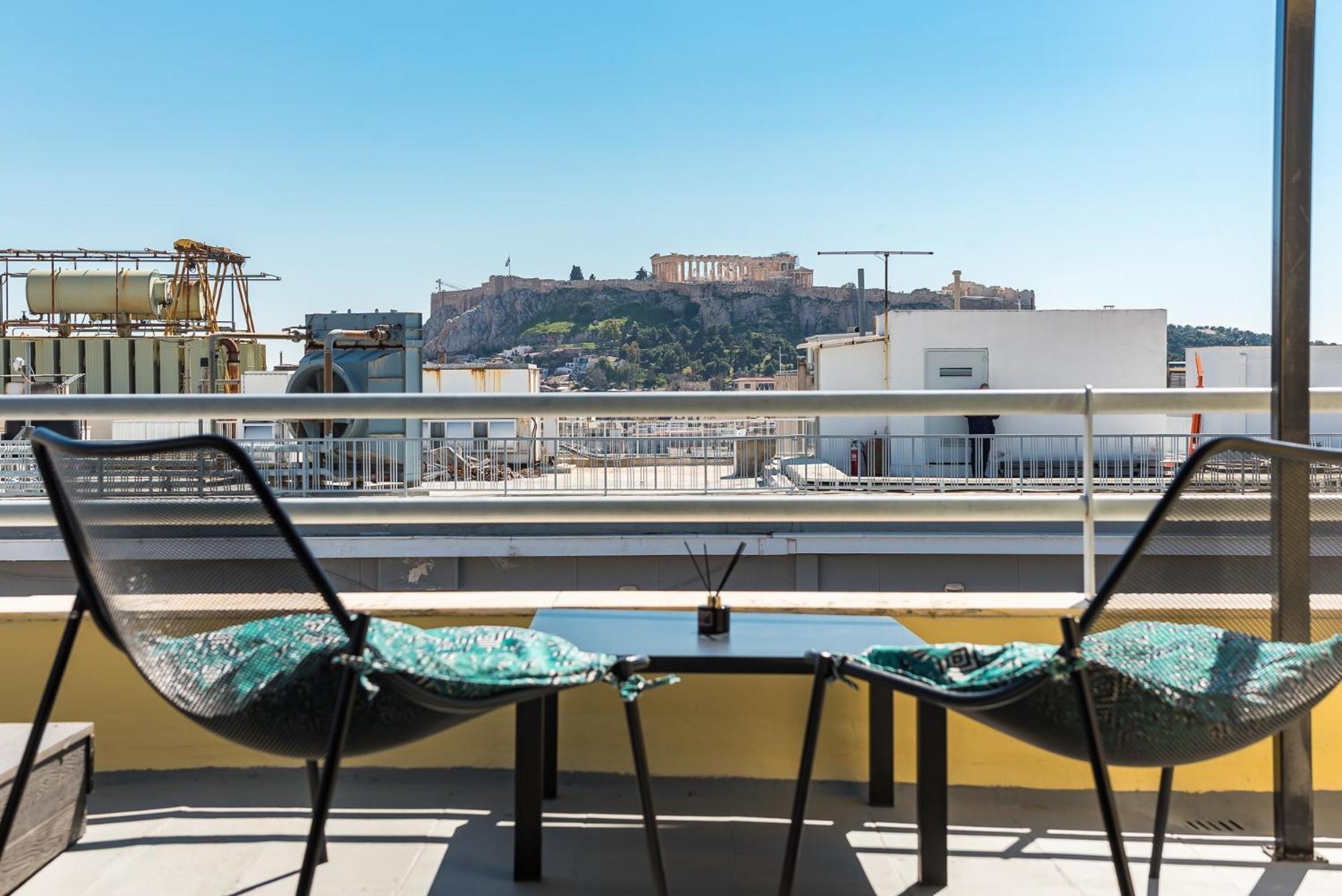 Acropolis View Mini Sky Suite & Hot Tub Atény Exteriér fotografie