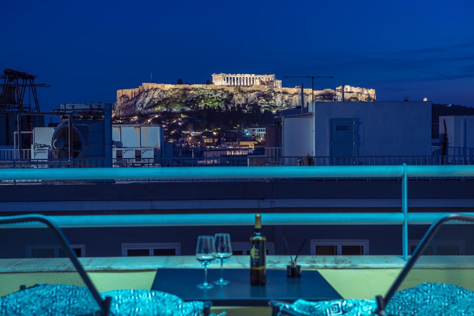 Acropolis View Mini Sky Suite & Hot Tub Atény Exteriér fotografie