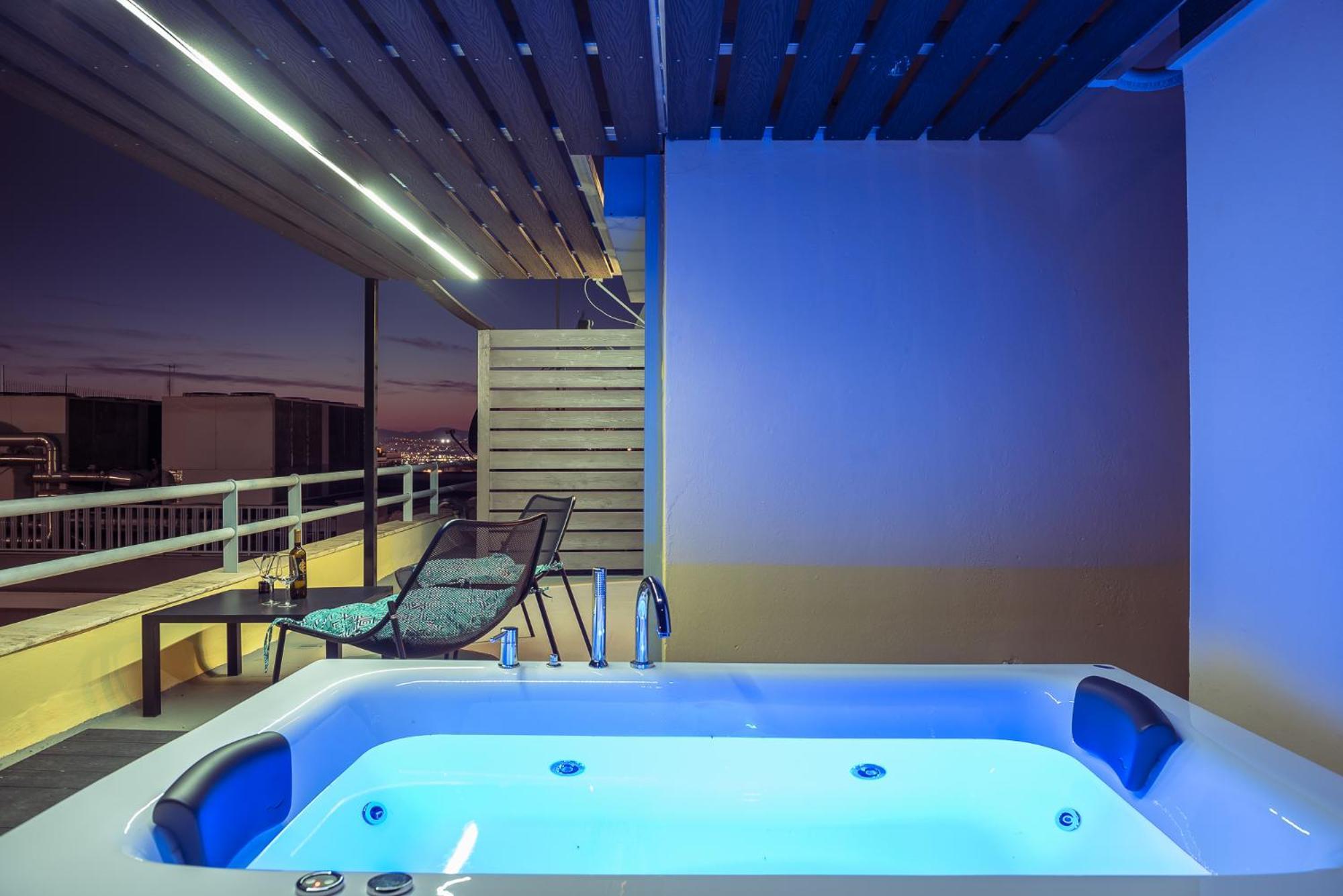 Acropolis View Mini Sky Suite & Hot Tub Atény Exteriér fotografie